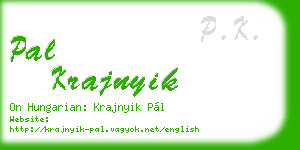 pal krajnyik business card
