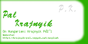 pal krajnyik business card